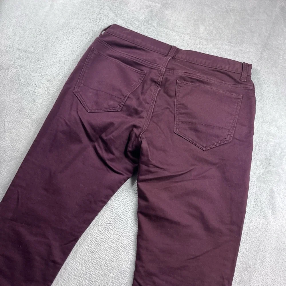 Banana‎ Republic Travel Jean 31x28* Slim Fit Mens Denim Pants Maroon